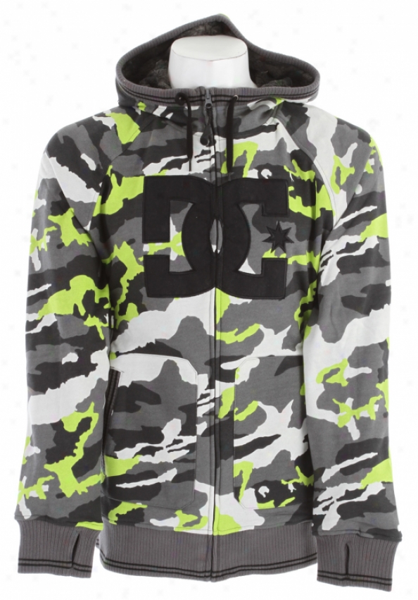 Dc Harper Hoodie Lime Green/camo