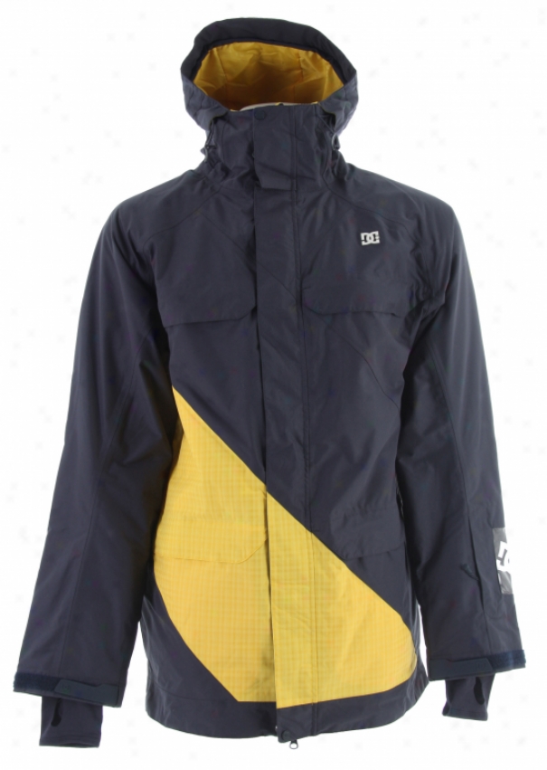 Dc Hestra N Snowboard Jacket True Navy/gold