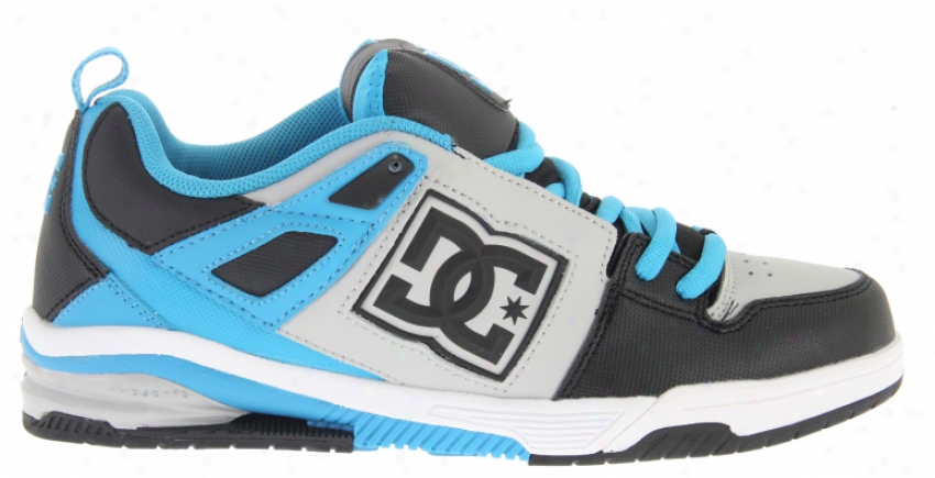 Dc Impact Rs Skate Shoes Black/armor/turquoise