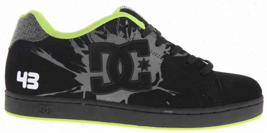 Dc Ken Block Character Skate Shoes Black/soft Lime