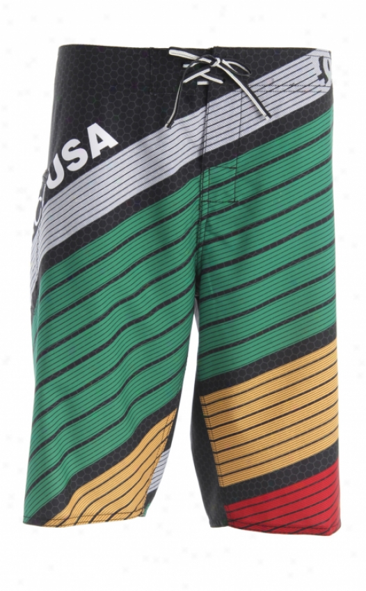 Dc Laced Up Boardshorts Black/rasta