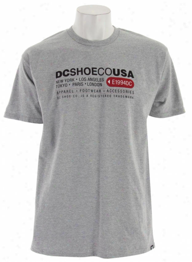 Dc Lahbel T-shirt Heather Grey