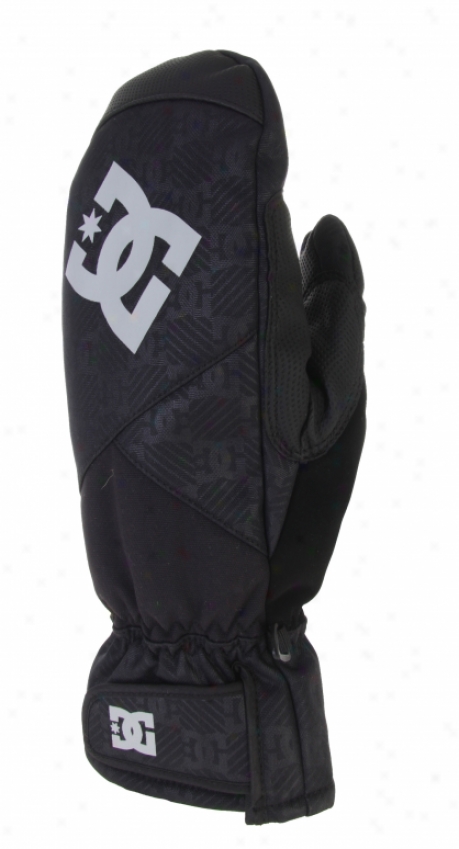 Dc Lear Midweight Snowboard Mitts Mono Black