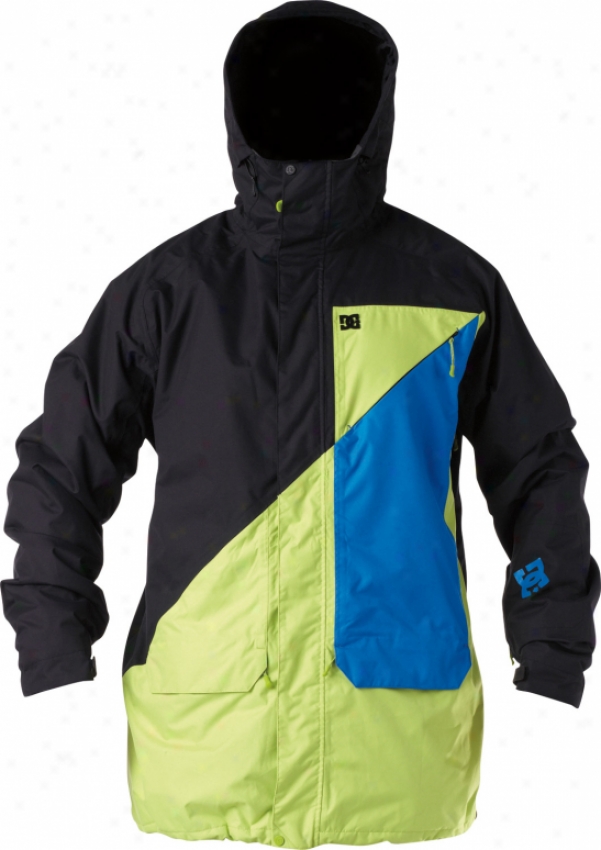 Dc Nevado Snowboard Jacket Lime Green/olympian Blue/black