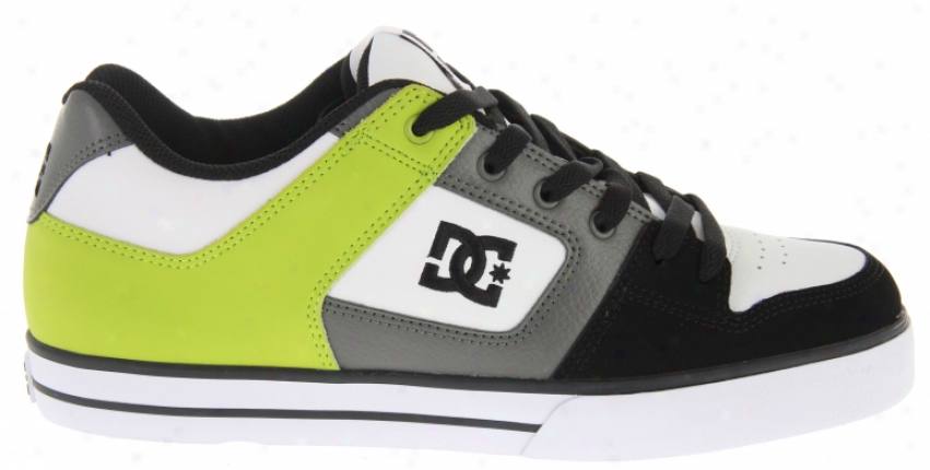 Dc Pure Skate Shoes Black/black/softlime