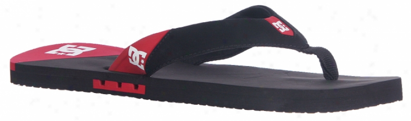 Dc Vapor Sandals Black/athletic Red