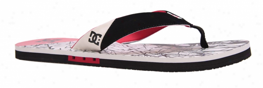 Dc Vapor Sandals Wht/bk/t Red