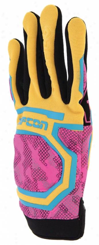 Defcon Protocol Gloves Digi Camo Neon Damian