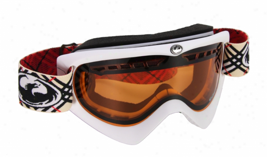 Dragon Dx Snowboard Goggles Powder/amber/plaid