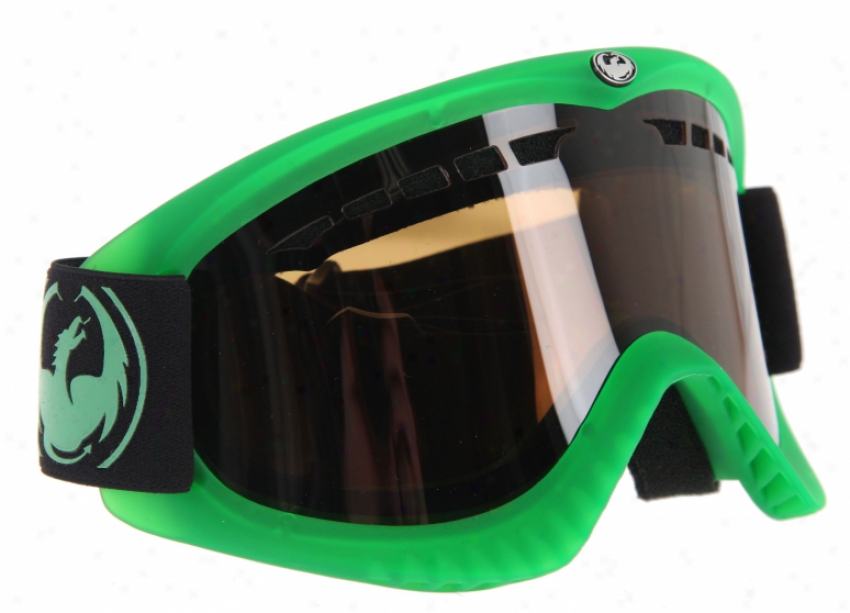 Dragon Dx Snowboard Goggels Transp Matte Green/jett Lens