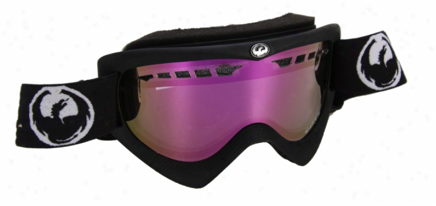 Dragon Dxs Snowboard Goggles Coal/pink Ionized Lens