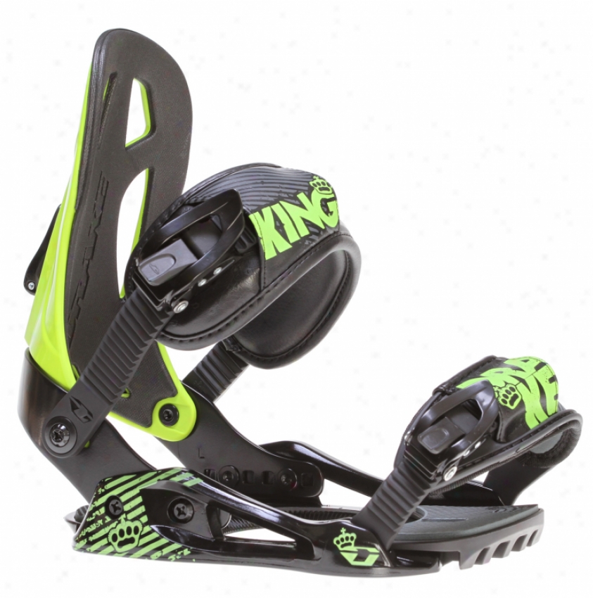 Drake King Snowboard Bindings Lime Green