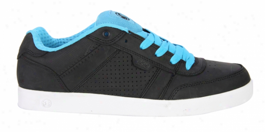 Dvs Coen Neon Skate Shoes Black/blue Neon Oiled Leather