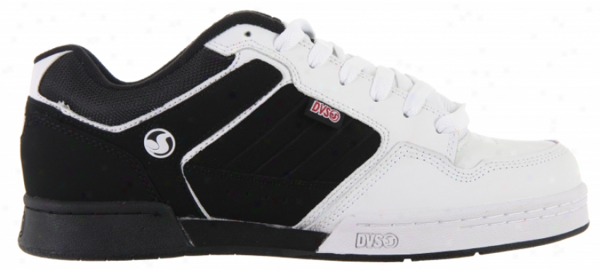 Dvs Transom Skate Shoes Black/white Leather