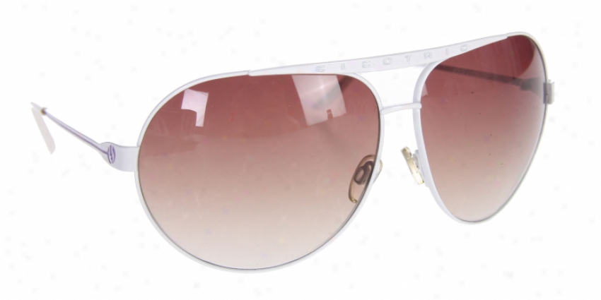 Electric Airheart Sunglasses White/brown Grad Lens