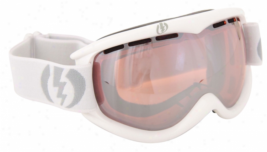 Electric Eg1s Goggles Gloss White/silver Cbrome Lens