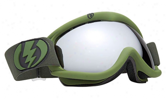 Electric Eg1s Snowboard Goggles Matte Green/bronze/silver Chrome Lens