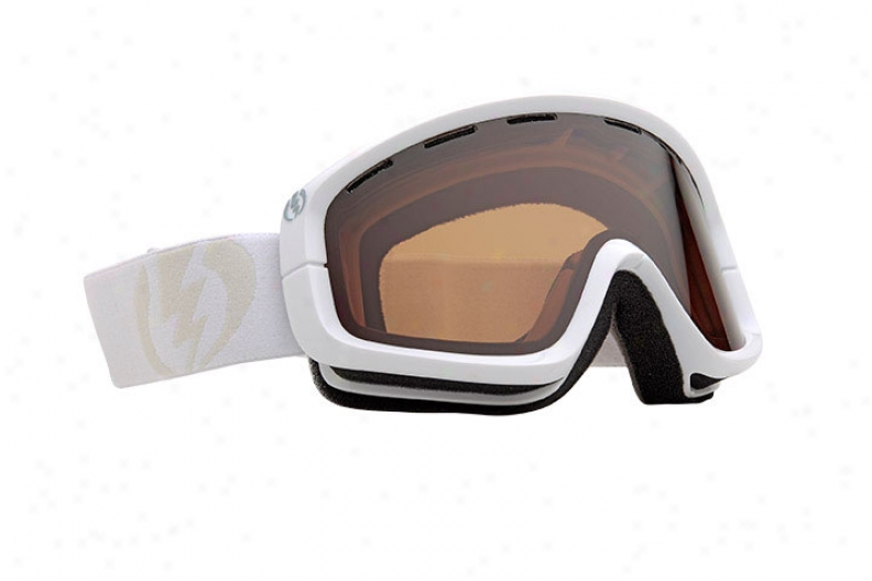 Electric Egb Snowboard Goggles Gloss White Bronze Lens