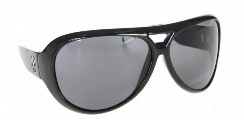 Electric Gauge Sunglasses Black/grey Poly Polar Lens