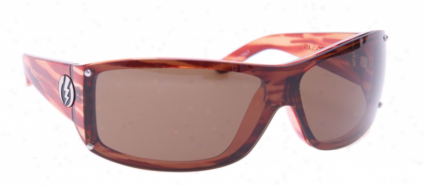 Electric Genrrator Sunglasses Red Stripe/bronze Lens