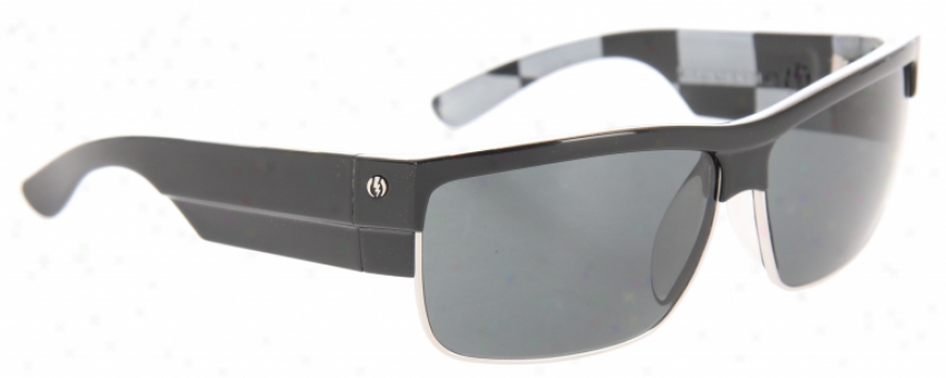 Electric Mutiny Sunglasses Black Chex/grey Lens