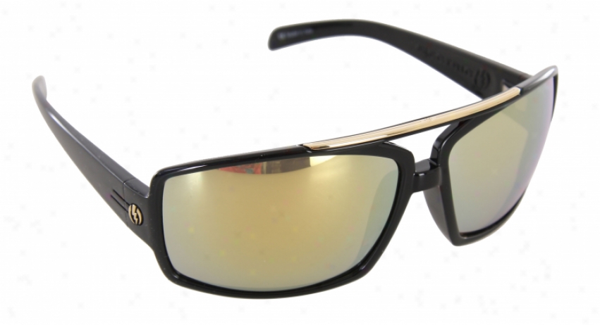 Electric Ohm Iii Sunglasses Gloss Black/bronze Gold Chrm
