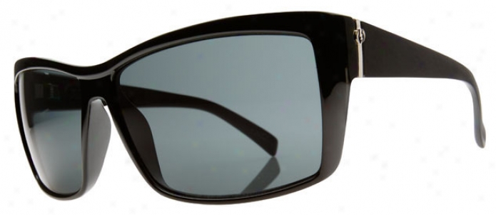 Electric Riff Raff Sunglasses Gloss Black/grey Lens