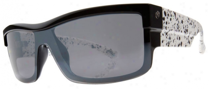 Electric Shotglaws Sunglasses Black Splatter/grey Chrome Lens