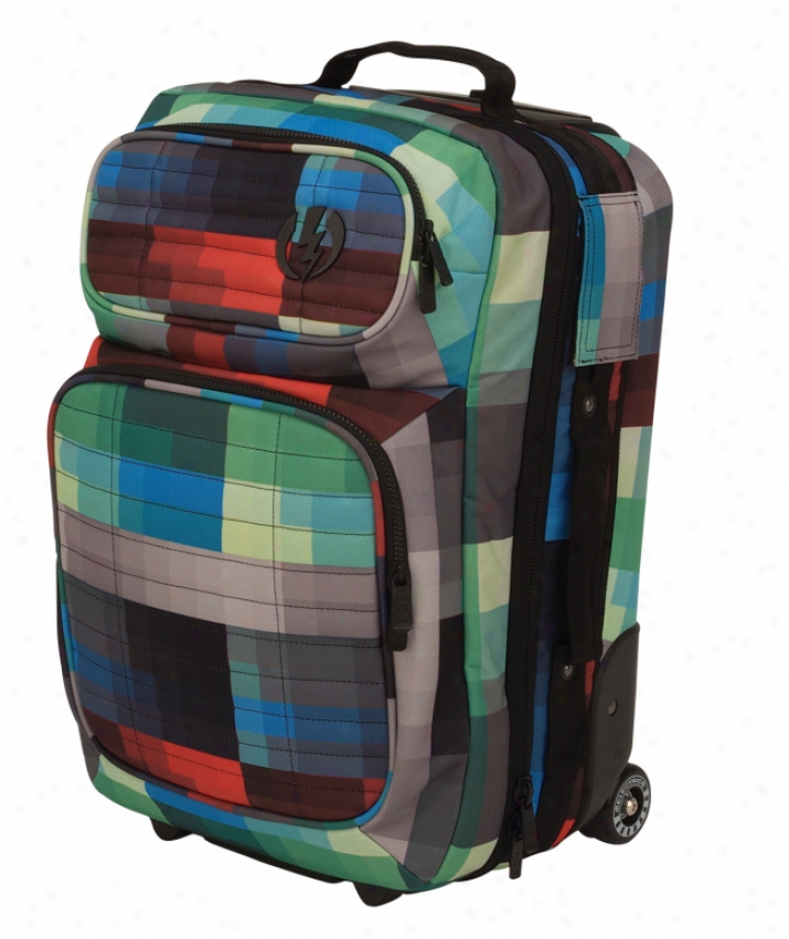 Electric Small Block Roller Travel Bag Dot Matrix