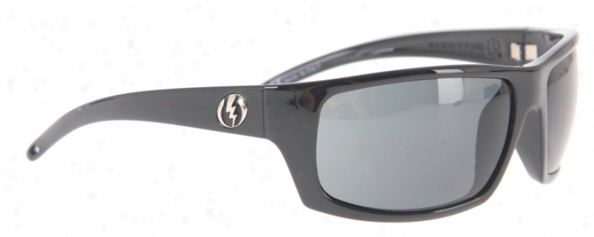 Electric Tech Xl Sunglasses Gloss Black/grey Lens