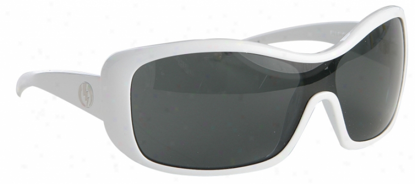 Electric Varla Sunglasses Gloss White/grey Lens