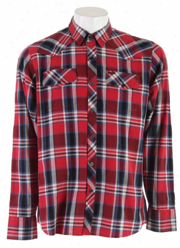 Element Weyburn L/s Shirt Red