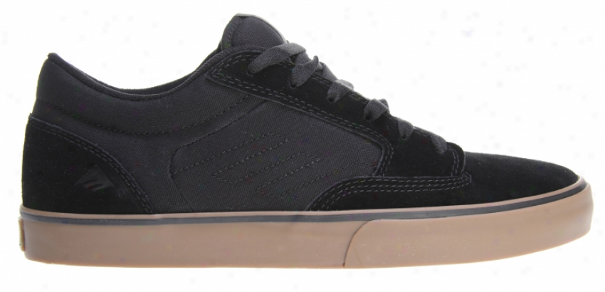 Emerica Jinx Skate Shoes Black/gum