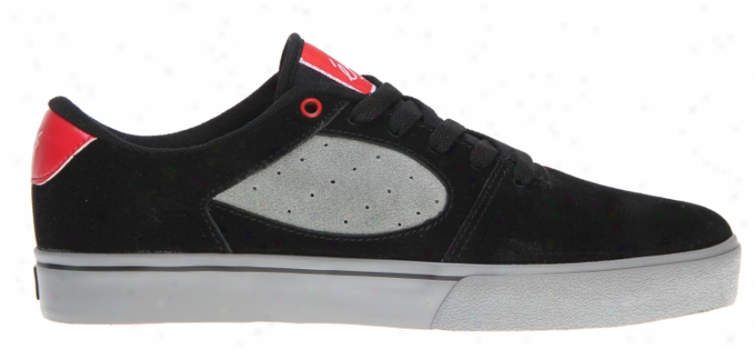 Es Square Two Skate Shoes Black/grey/red