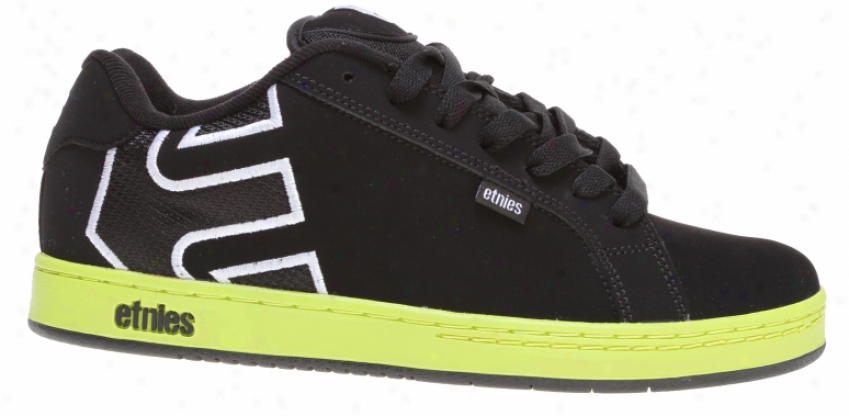 Etnies Fader Skate Shoes White/black/green