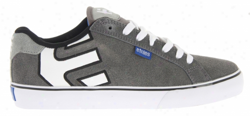 Etnies Fader Vulc Skate Shoes Grey/white