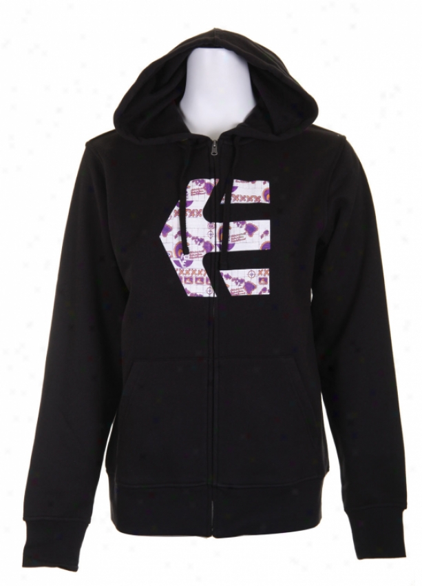 Etnies Logo Fill Zip Hoodie Black