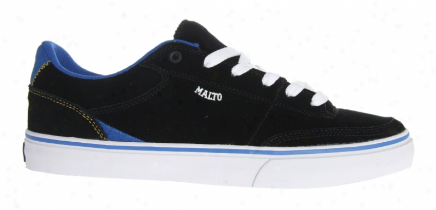 Etnies Malto Skate Shoes Black/blue/white