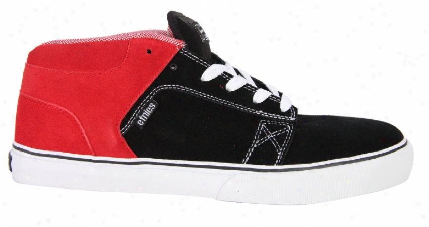 Etnies Sheckler 4 Skate Shoes Black/red/white