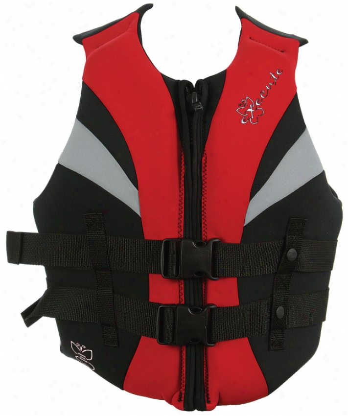 Execute Flame Cga Wakeboard Vest Red/silver/black