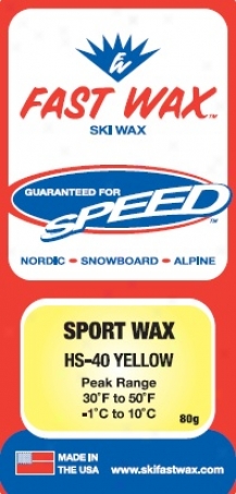 Fast Wax Hs-40 Wax Yellow