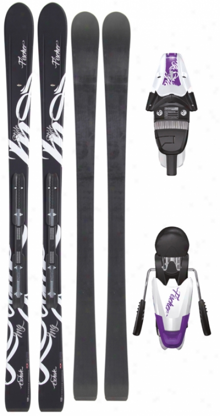 Fischer Exhale Rf Skis W/ V9 Rf My Style Bindings White/violet