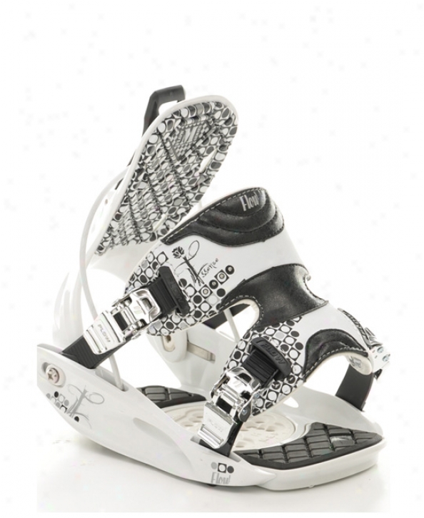 Flow Edsence Snowboard Bindings White