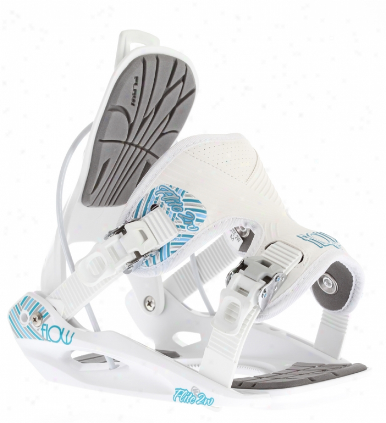 Flow Flite 2 Snowboard Bindings White