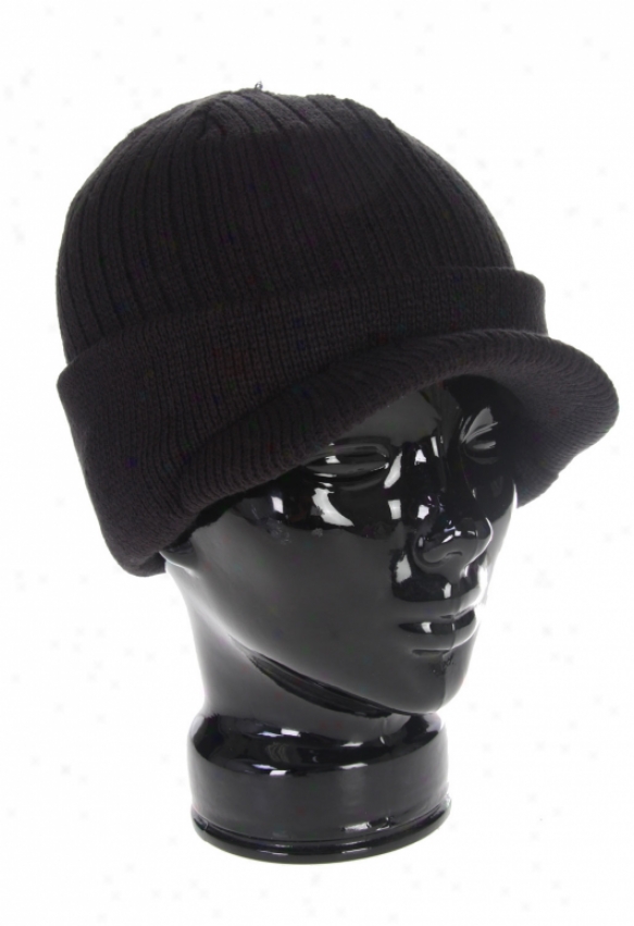 Forum Bullet Visor Beanie Black