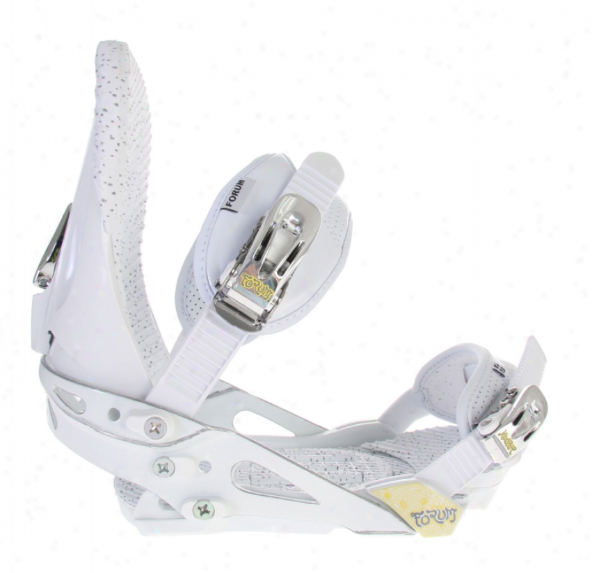 Forum Keeper Snowboard Bindings Egg White