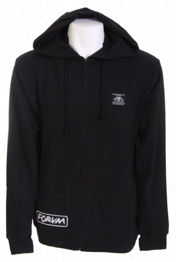 Forum Looter Full Zip Hoodie Black