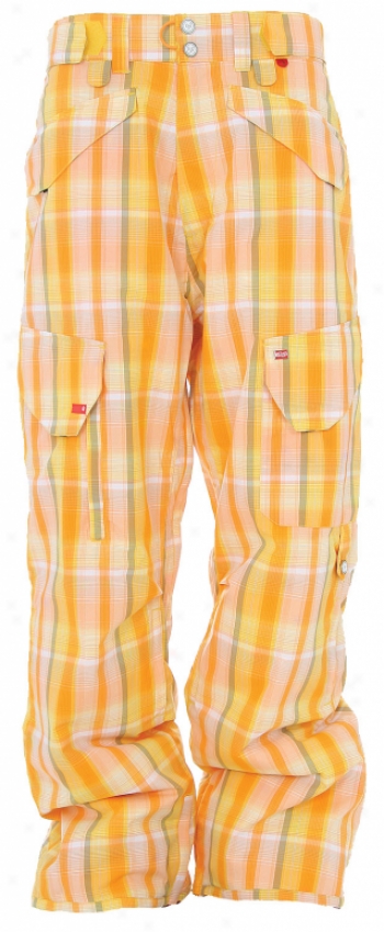 Foursquare Allen Snowboard Pants Sunburst Plaidern