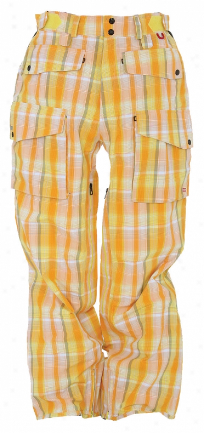 Foursquare Baraveto Snowboard Pants Sunburst Plaidern