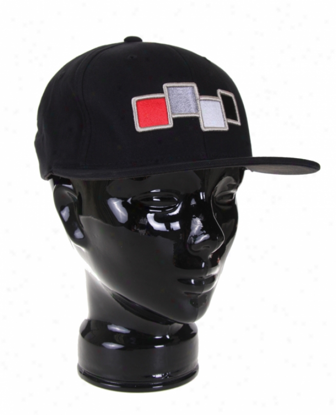 Foursquare Big Block Hat Black